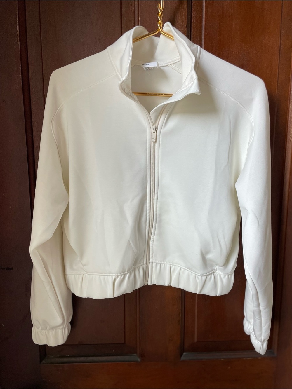 all in motion women's small white athletic jacket